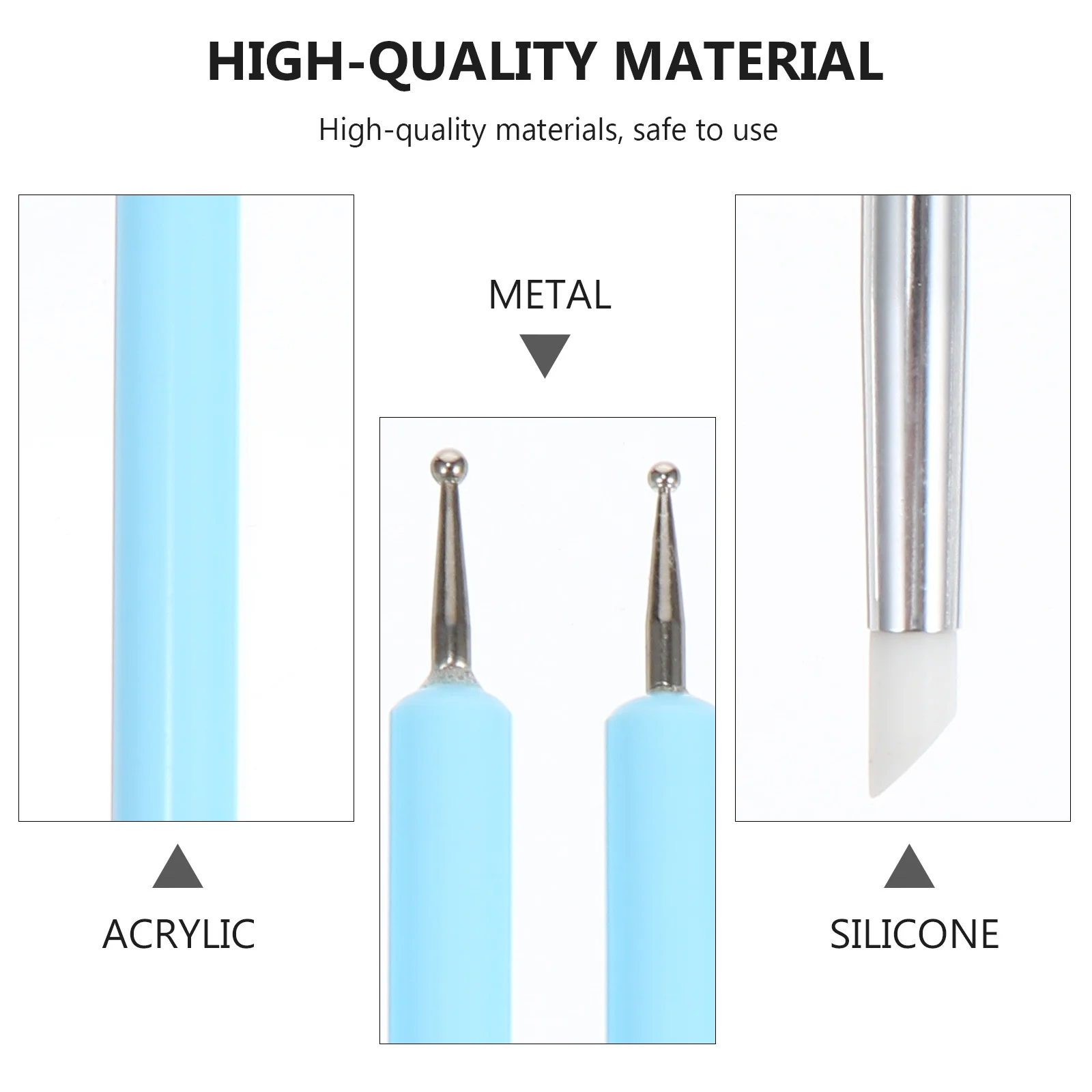 

5Pcs Dual Tip Silicone Nail Art Pen Set for Uv Gel Decoration Fine Line Drawing Dotting Tool Kit for Salon Home Nail Art Use