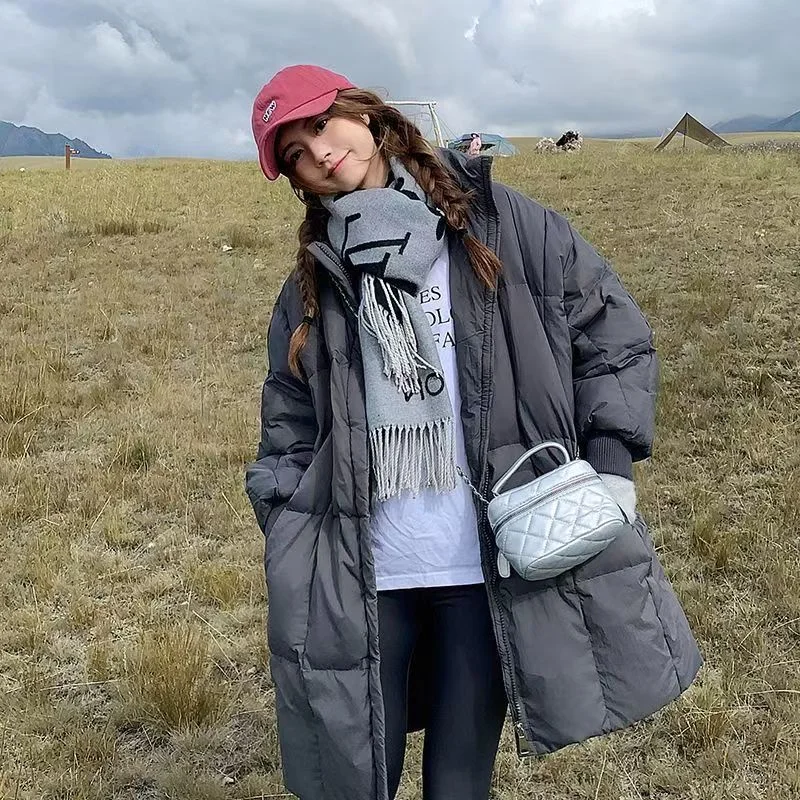 Down Cotton-padded Coat Women's Winter 2024 New Thick Korean Dongdaemun Cotton-padded Coat Women's Long Loose Cotton-padded Coat