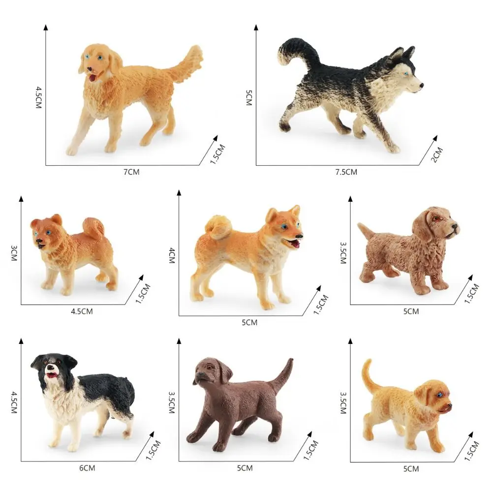 Realistische Hond Dieren Model Golden Retriever Handgeschilderde Mini Hond Beeldjes PVC Schattige Puppy Figuren Hond Action Figure Gift