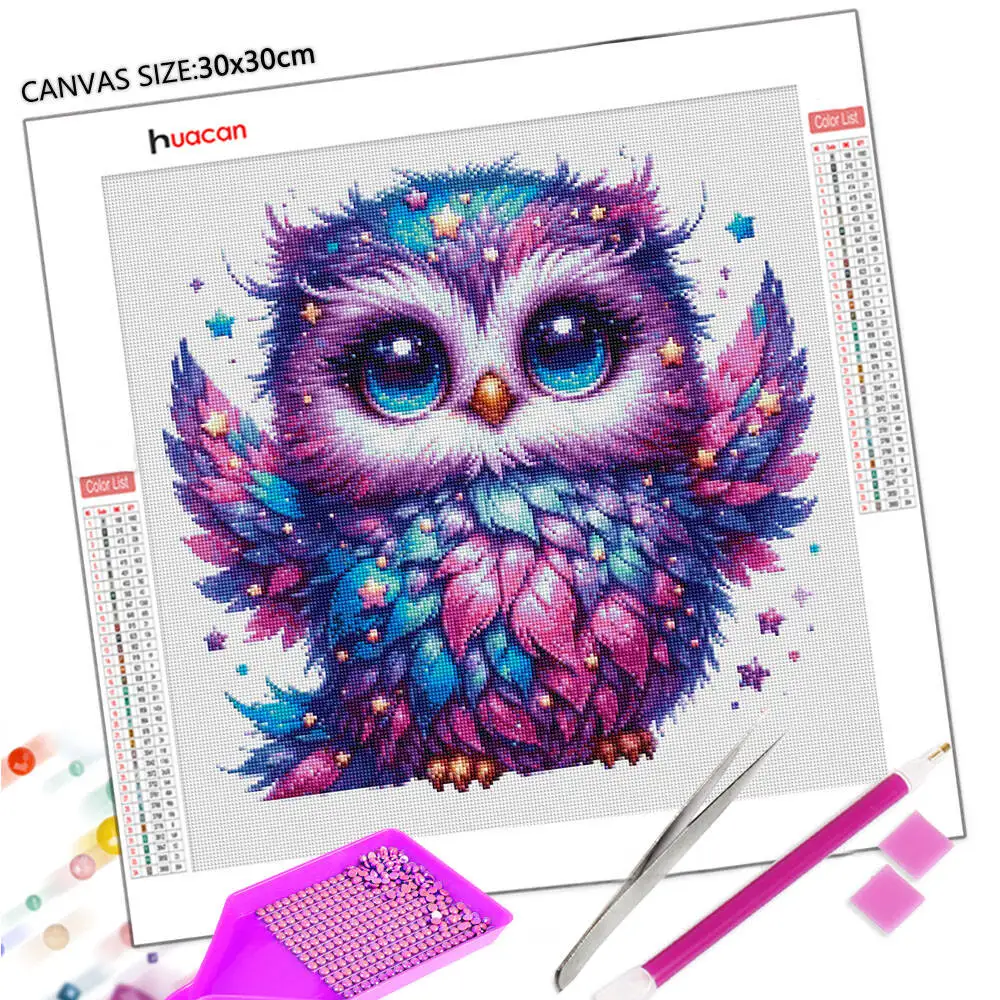 Huacan 2025 مجموعة جديدة لوحات الماس دولفين السماء الماس التطريز البحر الغروب فسيفساء لوحات الديكور الفنية #2