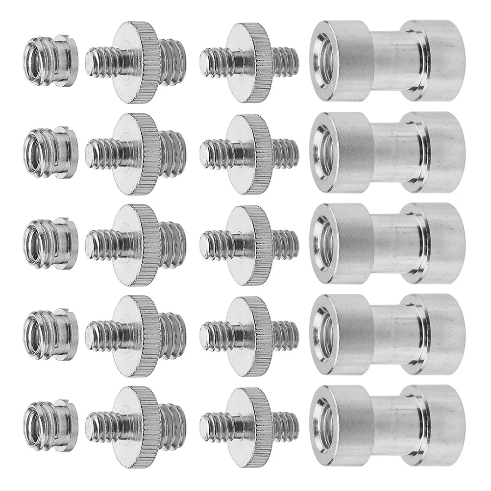 

Mount Adjustable Mounts Adapter 1/4 to 3/8 Camera Screw Metal Threaded Converter