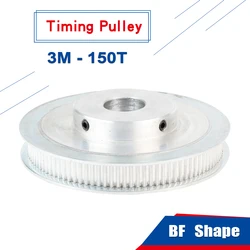 3M-150T Timing Pulley BF shape Bore Size 8/10/12/15/20 mm Aluminum Pulley Circular Arc Tooth For 3M-Timing Belt Width 10mm