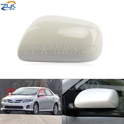 ZUK Door Outer Rearview Side Mirror Cover Shell Housing Cap For Toyota Corolla 2007 2008 2009 2010 2011 2012 2013 Unpainted