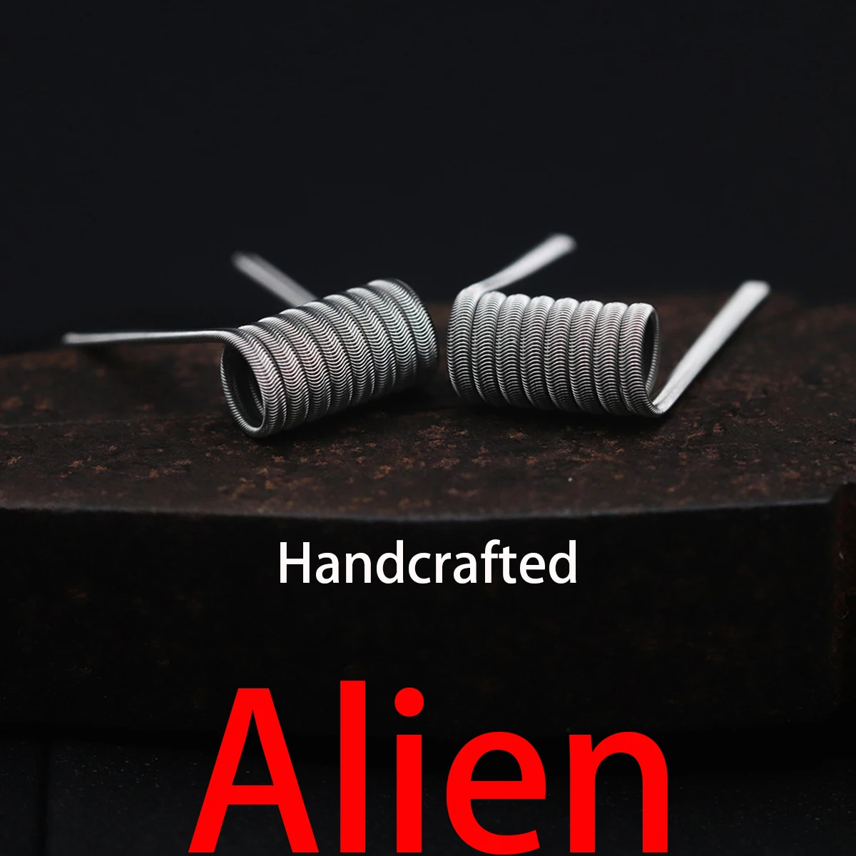 Handmade 10pcs 3/2.5mm Inner Diameter Alien Fused Clapton DL/DTL/RDL Coil Resistance PreBuilt Spiral Tool Alien Ni80 Springs Too