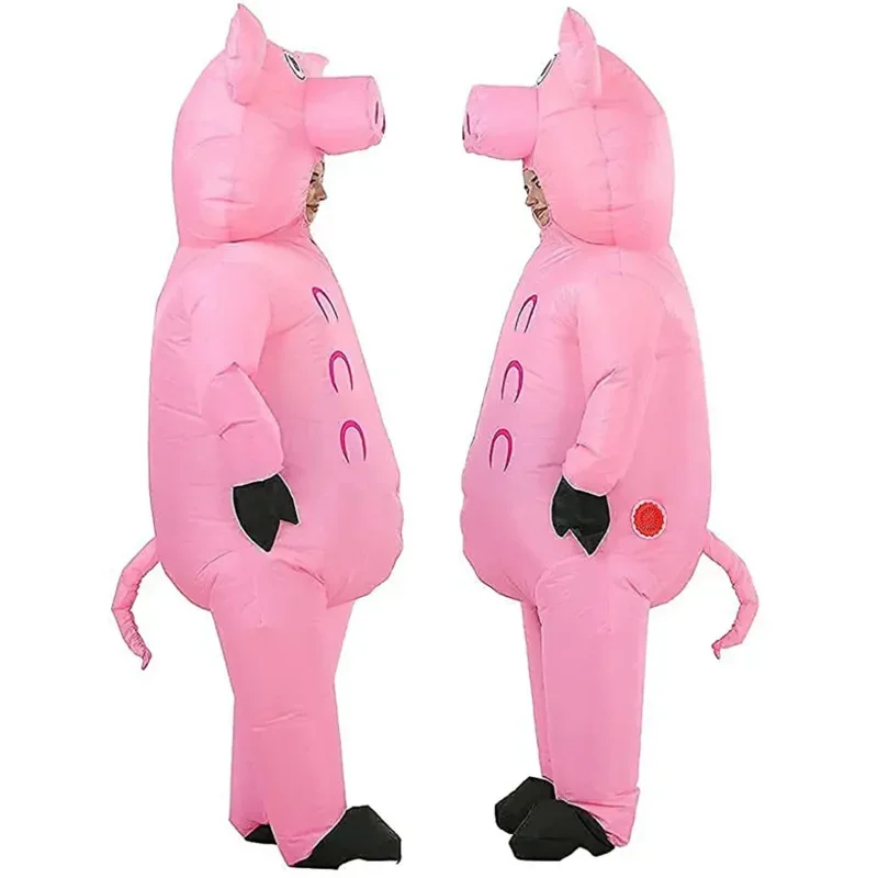 Kids Adult Man Pig Inflatable Costume Boys Girl Party Cosplay Funny Suit Anime Fancy Dress Halloween For Woman MN12