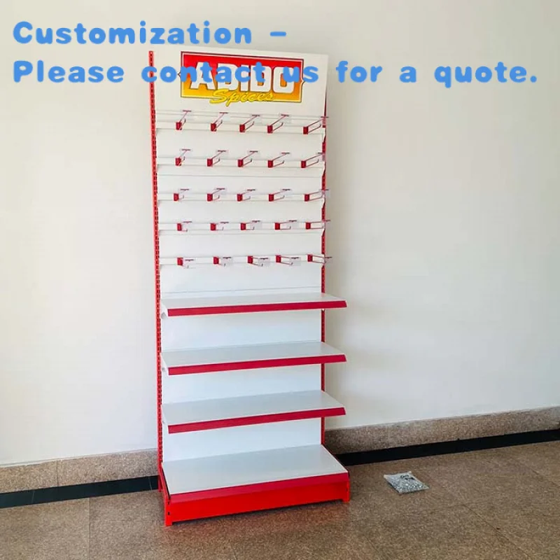 

custom.China's White Display Gondolas Heavy Duty Retail Supermarket Shelves Supermecados Metallic Material
