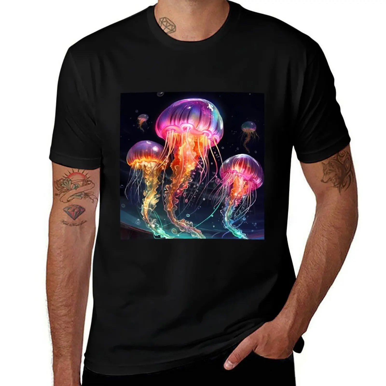 

Jellyfish #13 T-Shirt Work Wear Breathable Tee