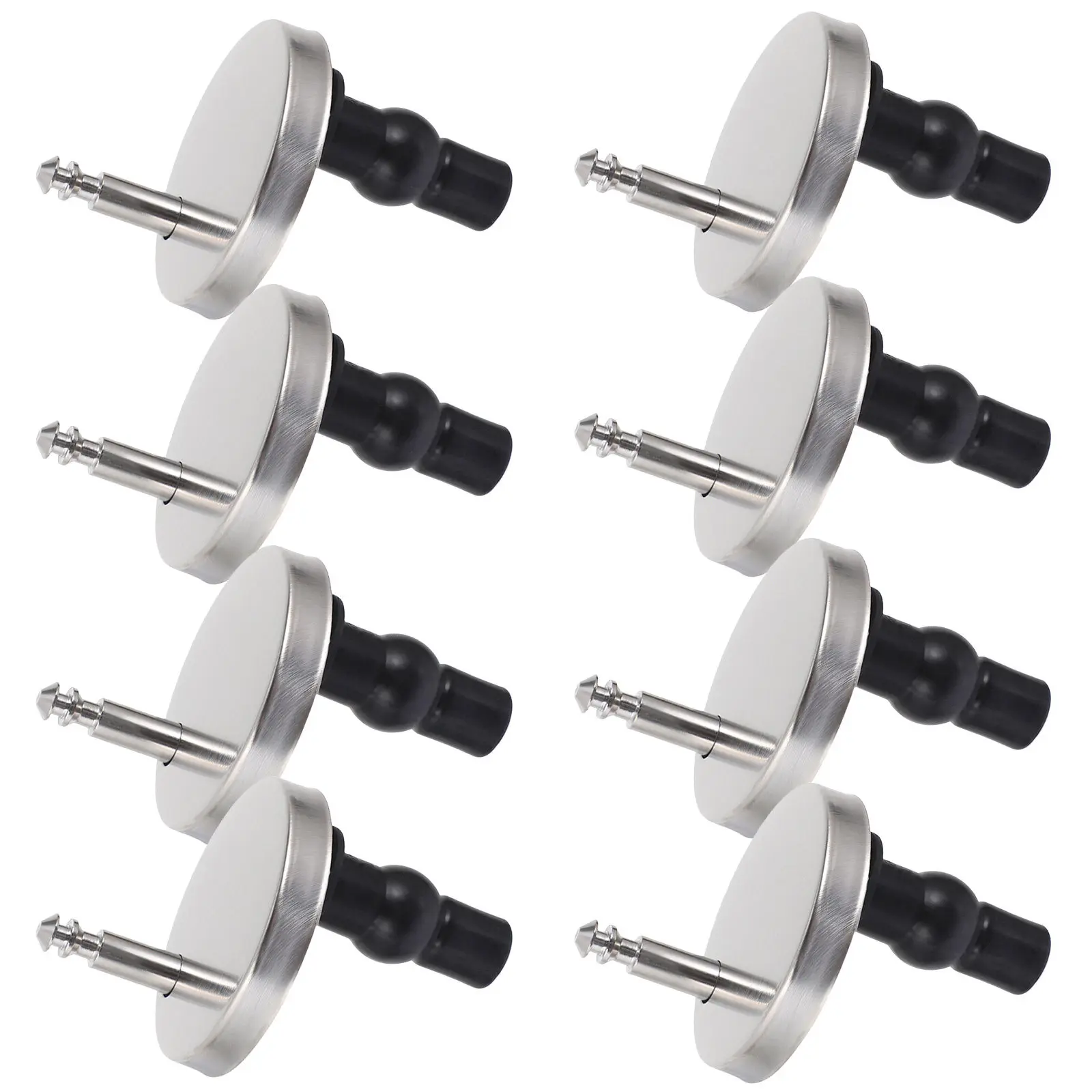 

8Pcs Stainless Steel Toilet Seat Hinges Universal Repair Replacement Bolts Screws Fixing Accessories for Toilet Lid Cover Parts