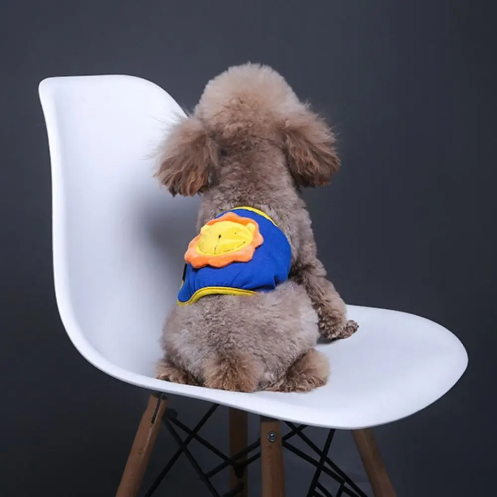 الكرتون الكلب الفسيولوجية حزام القطن لينة الحيوانات الأليفة المجاملة حزام الفيل/الأسد/الدب قابل للغسل الذكور الكلب سلامة السراويل في الهواء الطلق/داخلي #3