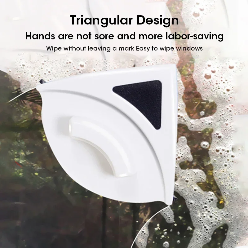 2025 3-8mm Magnetic Glass Window Cleaning Tool Automatic Water Discharge Double-layer Wiper Household Special Window Cleaner