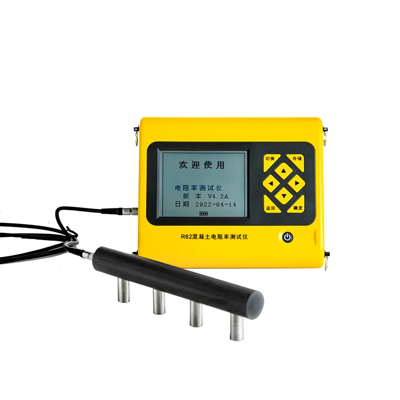 R62 Concrete Resistivity Tester Potential Detector & Rebar Corrosion Tester 1 Year Warranty High Accuracy Built-in Battery