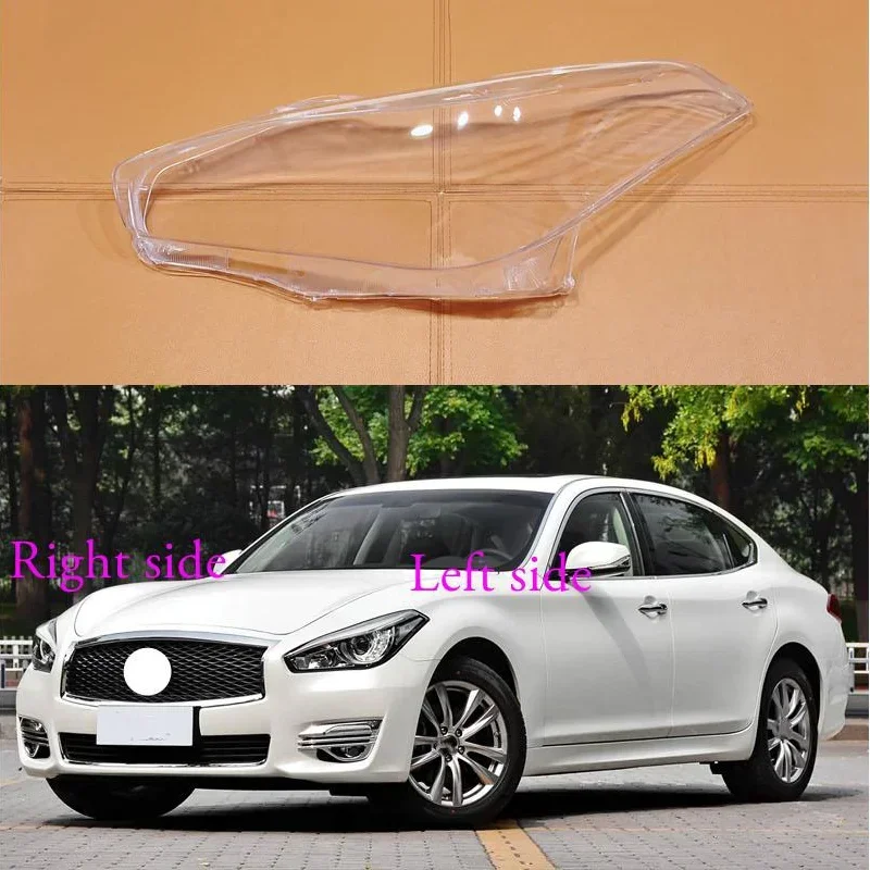 For Infiniti Q70 2015 2016 2017 2018 2019 Headlight Shell Lamp Shade Transparent Cover Headlight Glass Headlamp Cover