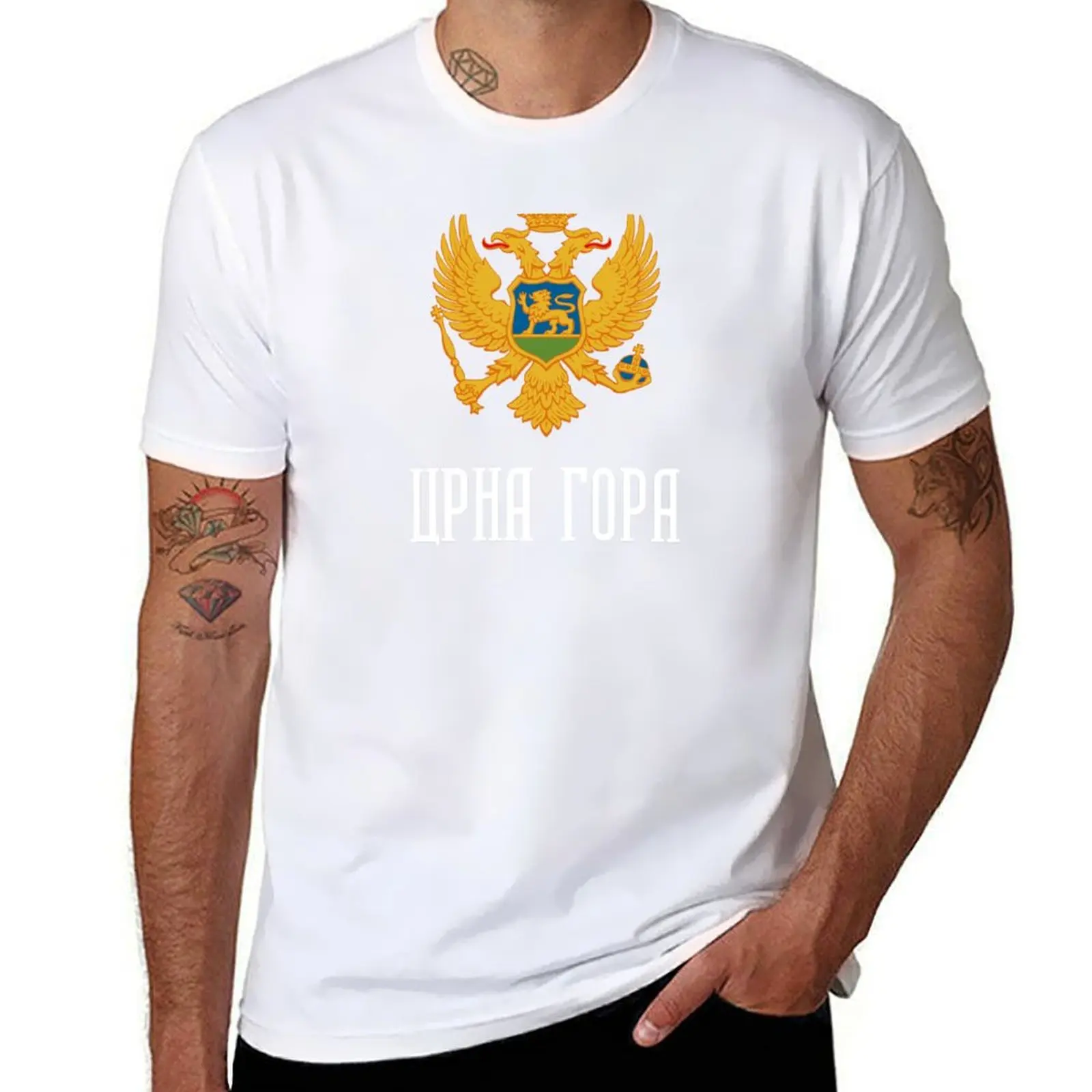 

CRNA GORA Montenegro Eagle Montenegrin Coat of Arms T-Shirt t shirt man plain essential t shirt T-Shirt