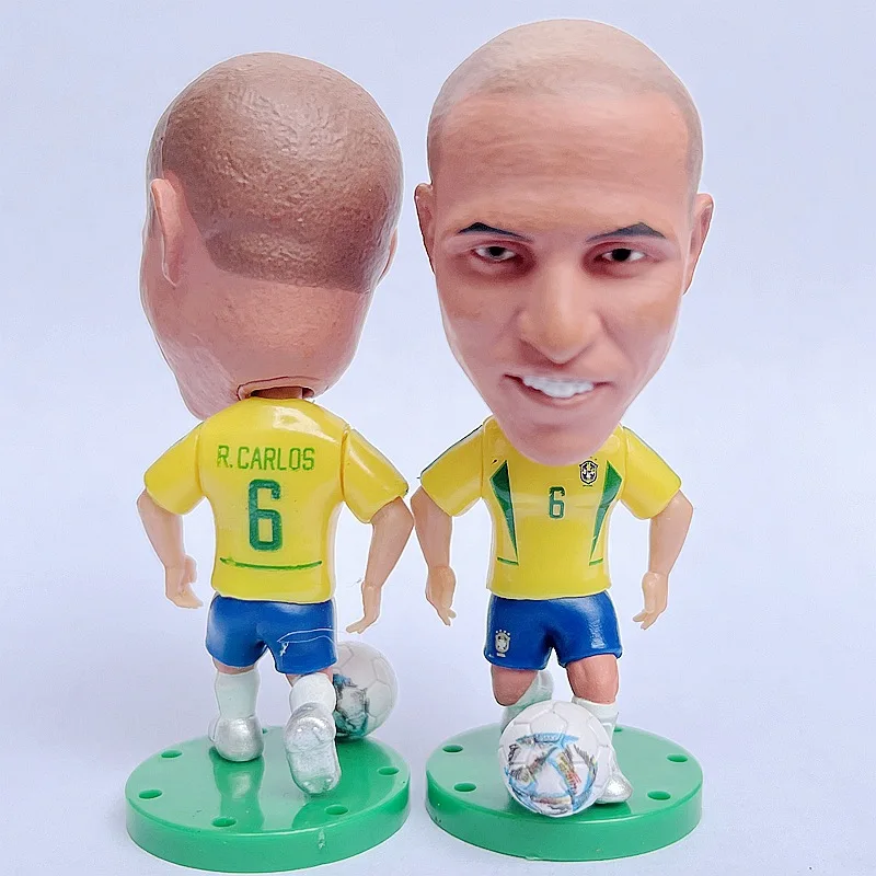 Dekorativer Riesenfigur des brasilianischen Fußballstars Neymar Carlos, Sammlerfigur von Rivaldo zur Dekoration.