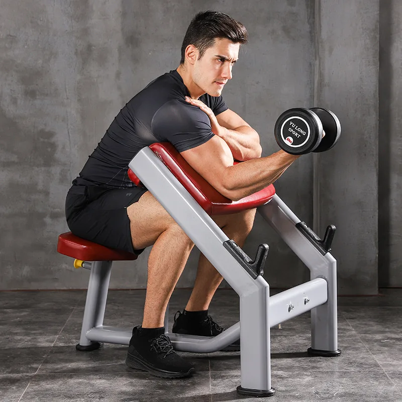 Gym Commercial Fitness Chair Priest Stool Commercial Strength Fitness Weightlifting Bed Biceps Training Stool