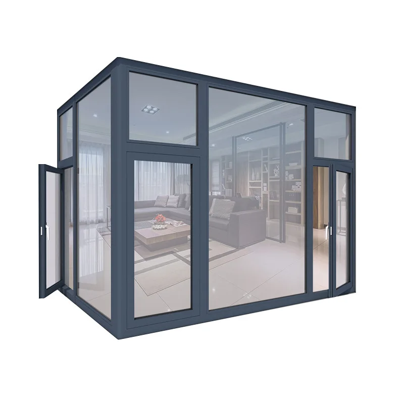 Doors and windows, self-built houses, home balconies, doors and windows, one-stop design, indoor thermal insulation, glass slidi