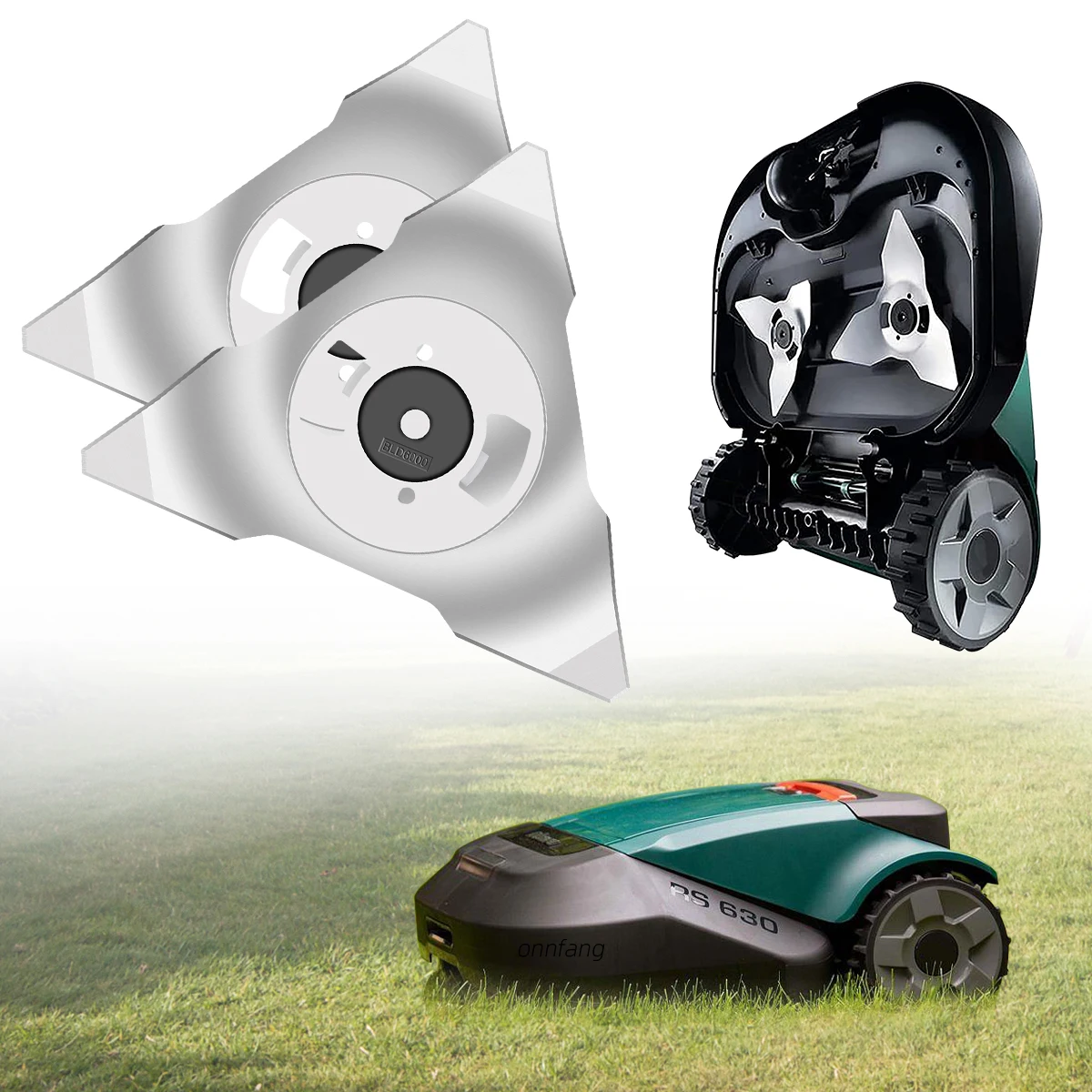 Substituição do Motor do Gramado do Lâminas de Corte do Robô para Robomow rs rc Peças Automáticas da Máquina em Movimento Aço Inoxidável