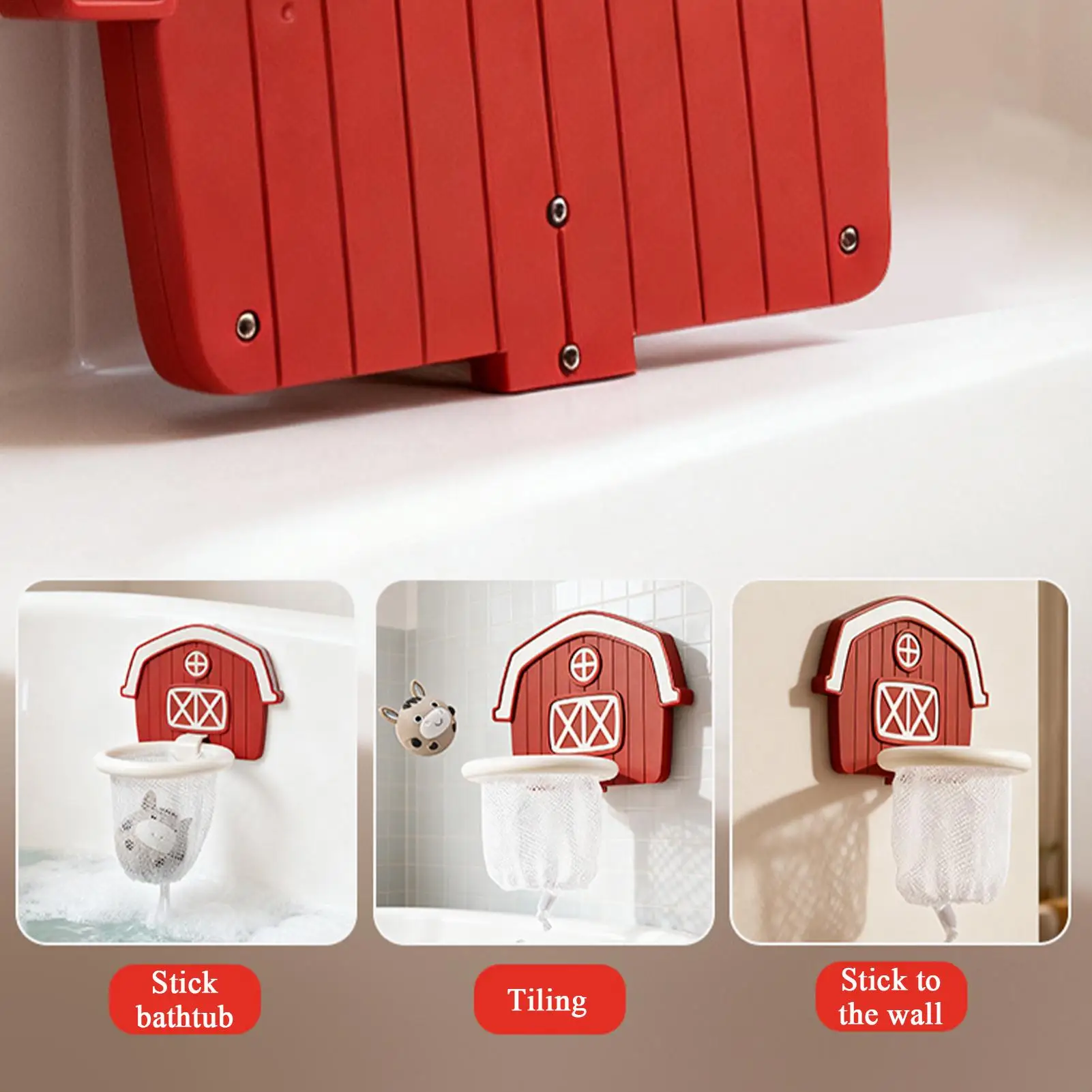 Badspeelgoed voor kinderen Interactief leuk zwembadspel Badkuip Basketbalring Zuignappen voor kinderen Jongens Meisjes Reizend zwembad Strandbadkamer