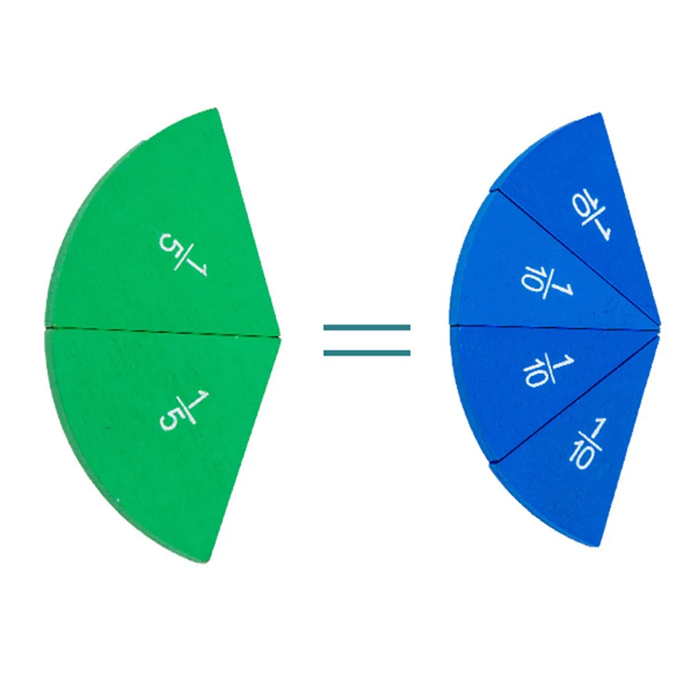 1 Peça Kit Educacional de Círculos de Frações Coloridos para Aprendizagem de Matemática, Recurso Didático de Frações em Forma de Torta para Crianças, Multiplicação Visual e Contagem