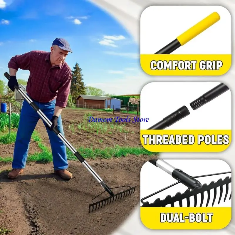 57BE Comfortable Two Function Garden Implement With Heat Treated Manganese Steel Head For Increased Longevity