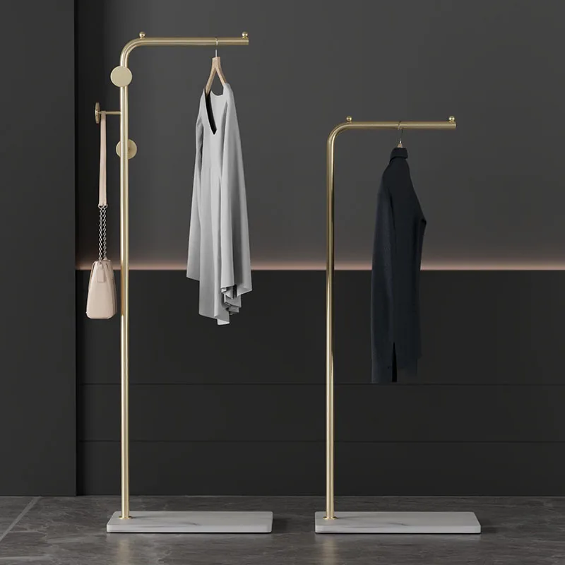 

Nordic Clothes Coat Rack Floor Bedroom Rock Plate Simple Modern Bag Single Pole Vertical Storage Simple Household Storage Rack,