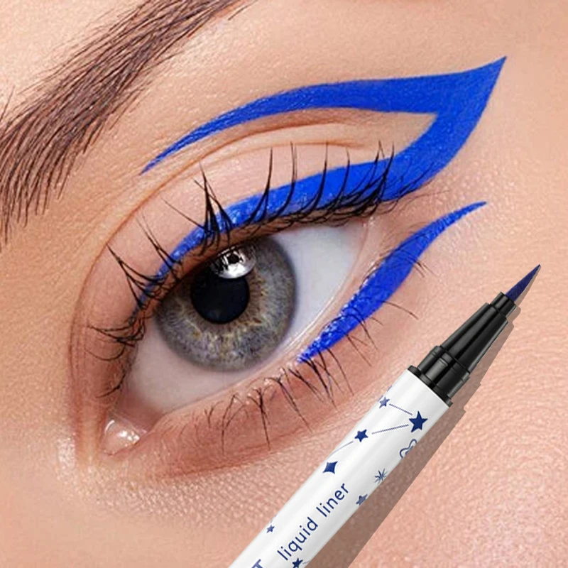 Ultra-thin Colorful Liquid Eyeliner Pencil Waterproof Long Lasting Matte Blue Red Quick Drying Eyeliner Women Makeup Cosmetics