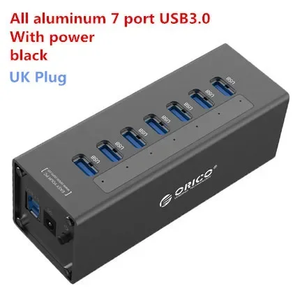ORICO Aluminium 4/7/10-poorts USB 3.0 Hub Multi USB Splitter Dock Station met USB-oplaadfunctie voor laptopaccessoires Splitter
