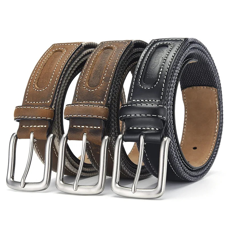 

Винтажный мужской ремень из воловьей кожи, модные деловые аксессуары, классический универсальный ремень