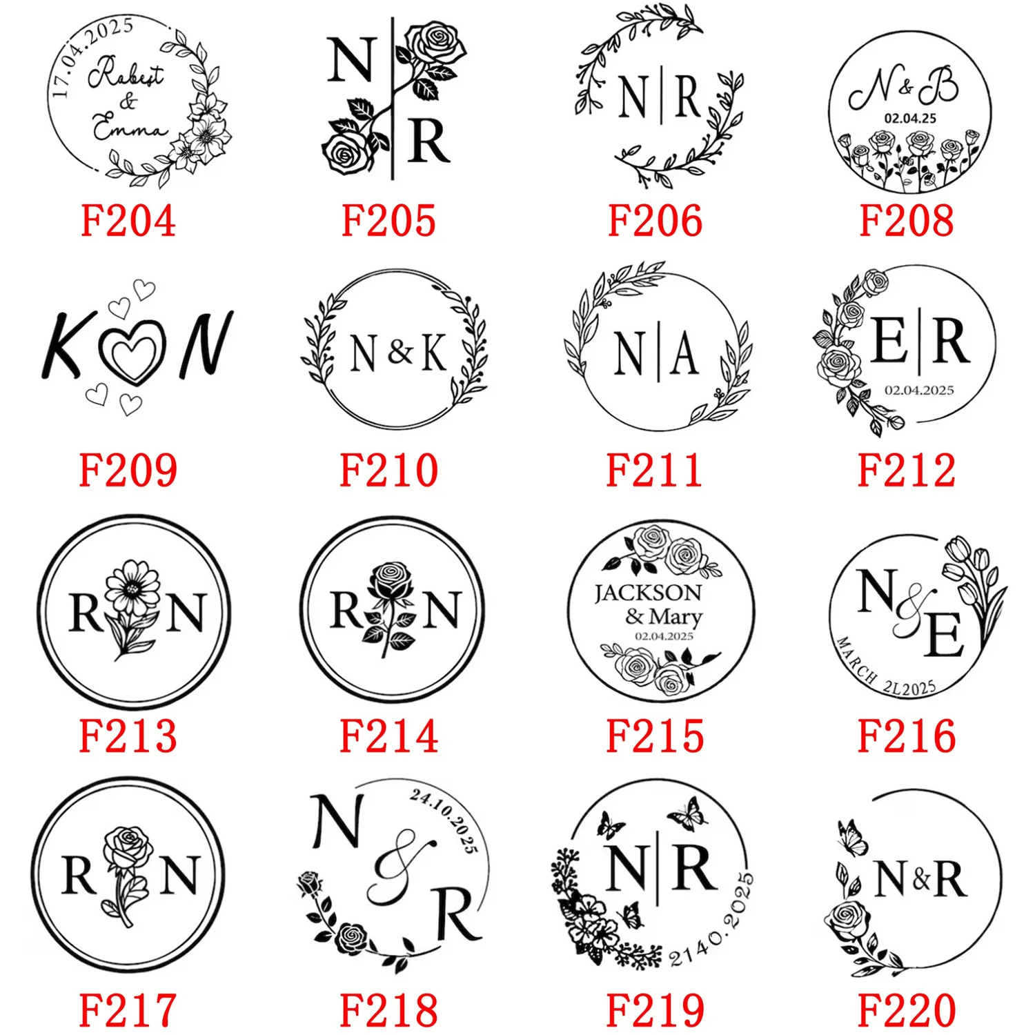 Maßgefertigter Wachssiegelstempel und Holzgriff-Set, für Hochzeitseinladungen, verschiedene Designs, personalisierter Logo-Wachsstempel, Initialen-Wachs. – Detail 1
