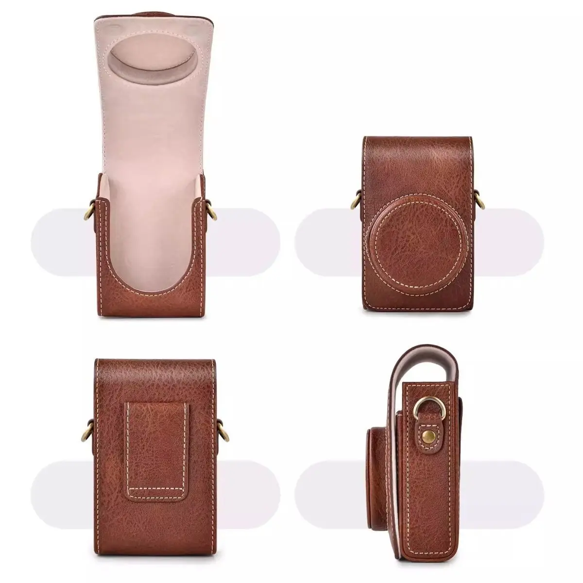 For Panasonic Lumix LX10 LX15 TZ99 ZS99 TZ96 TZ95 TZ90 TZ80 TZ70 TZ60 TZ50 TZ40 TZ30 TZ20 TZ10 ZS70 ZS50 Camera Bag Leather Case