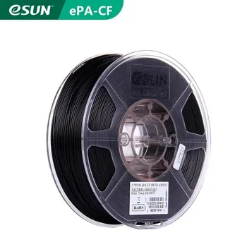 פילמנט ניילון ממולא בפחמן eSUN PA-CF 1.75mm פילמנט למדפסת תלת-ממדית, חוט במשקל של 1 קילוגרם ו-2.2 פאונד, פילמנט להדפסה תלת-ממדית עבור מדפסות תלת-ממד
