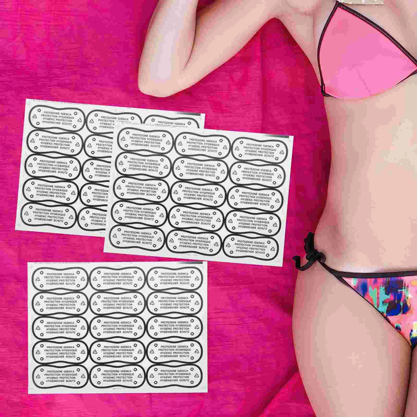 100 Pcs Swimming Trunks Stickers Protective For Swimwear Decal Swimsuit Adhesive Lingerie Panty Liner Ladies Bathing Suits