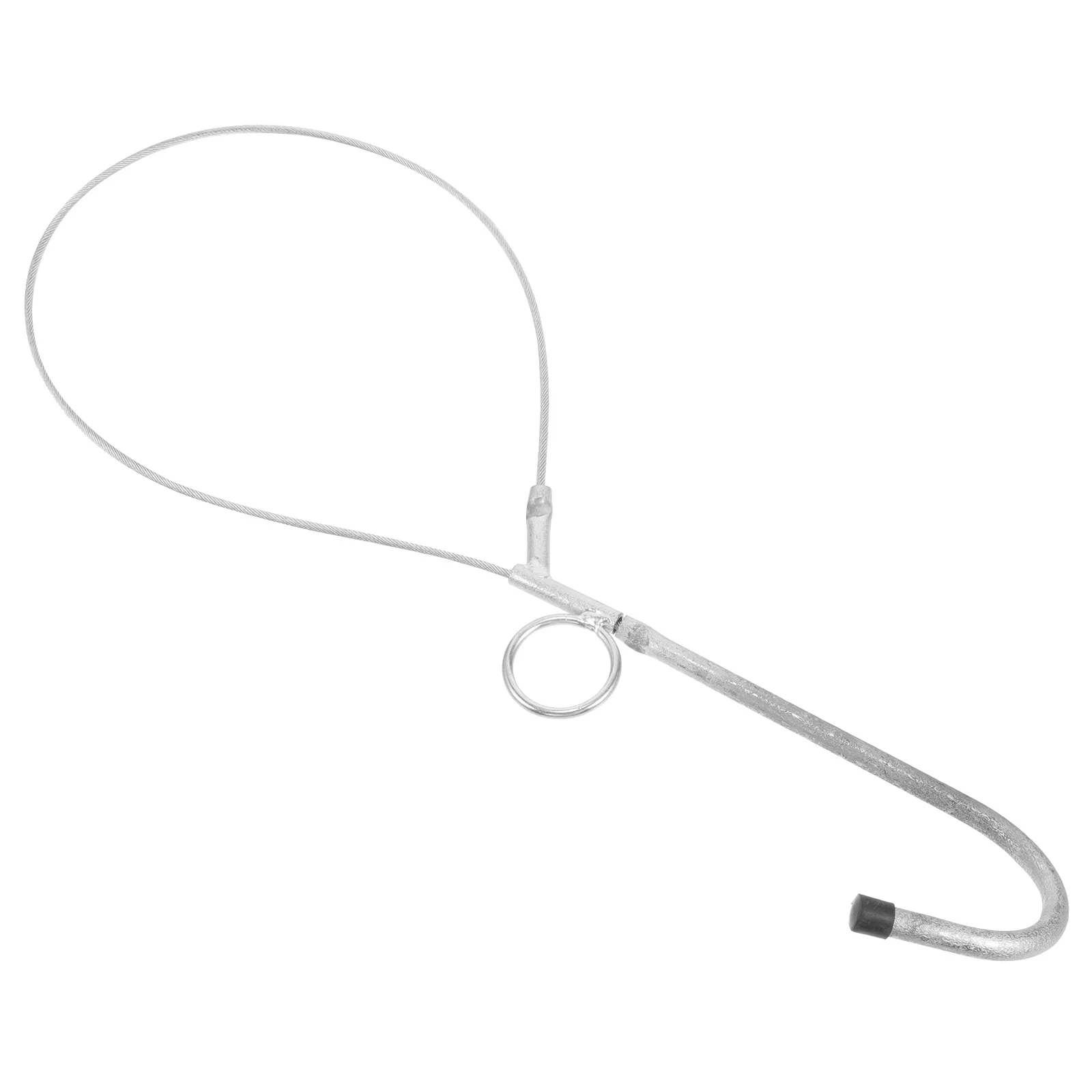 Coletor de porco de aço inoxidável, durável, suporte para animais de fazenda, fácil operação, ferramenta de captura de gado, acessório profissional de fazenda