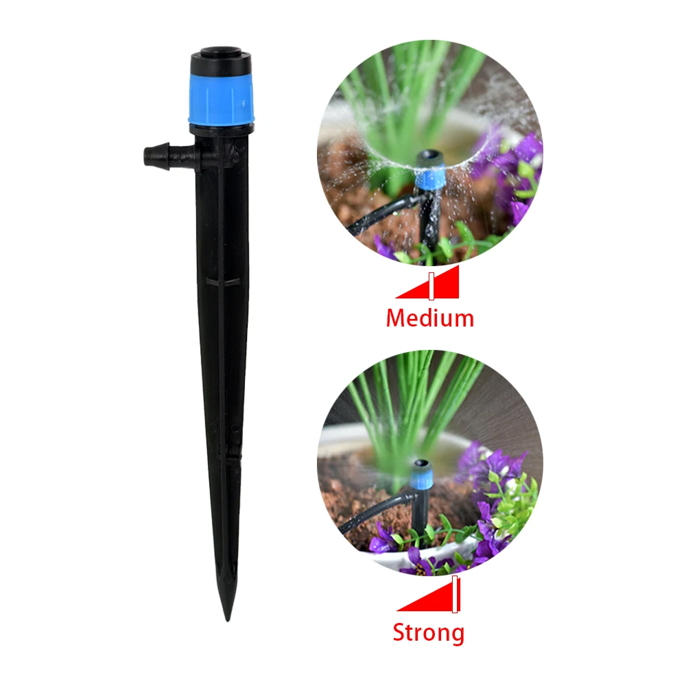 20Pcs Irrigation Dripper Inserting Ground 4/7mm Hose Garden Watering Vortex Sprinkler Garden Water Irrigation System