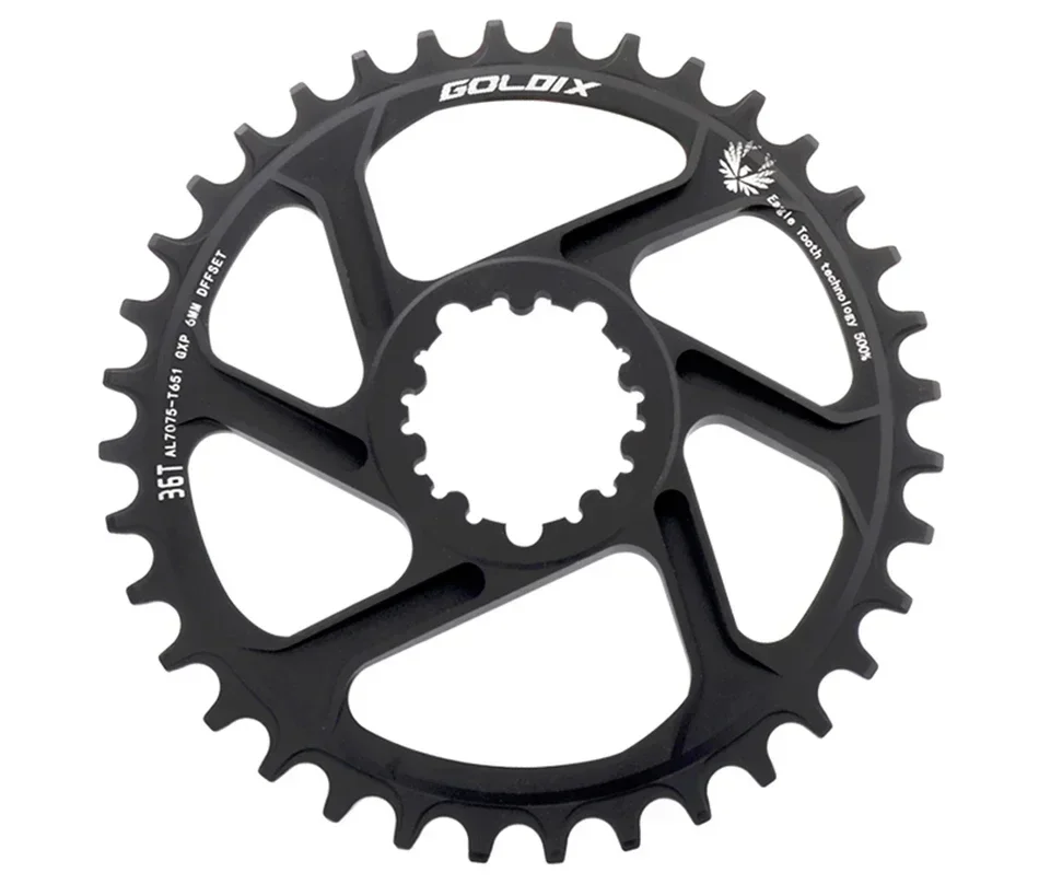 GOLDIX 0/3/6mm Offset MTB Fahrradkettenblatt 32/34/36/38T Fahrradkettenblätter für XX1 X9 XO X01 NX Direct Mount Fahrradteile – Detail 6