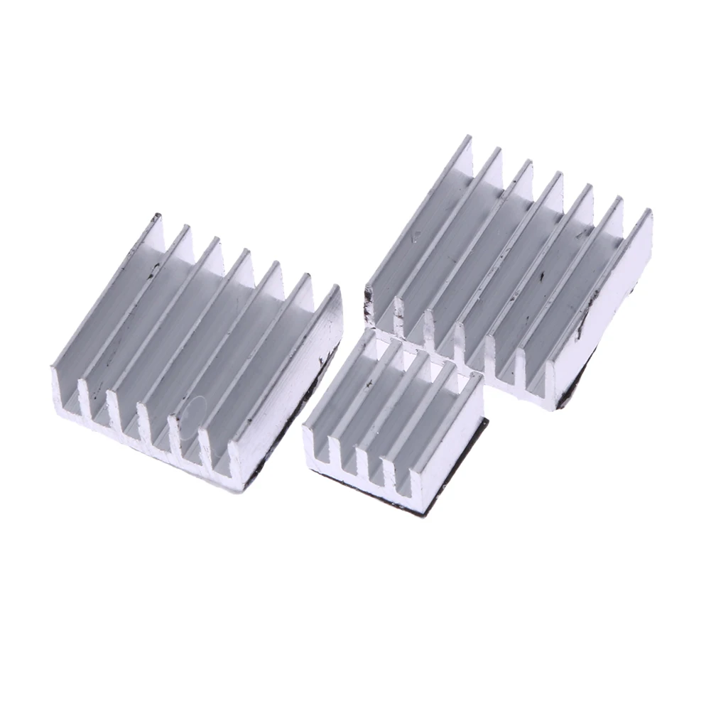 30 Stück Aluminium-Kühlkörper, silberner Kühler, Kühlset, Kühlkörper, Kühler, Kühler, DIY-Kühler für Raspberry Pi, Kühlung, Kühler