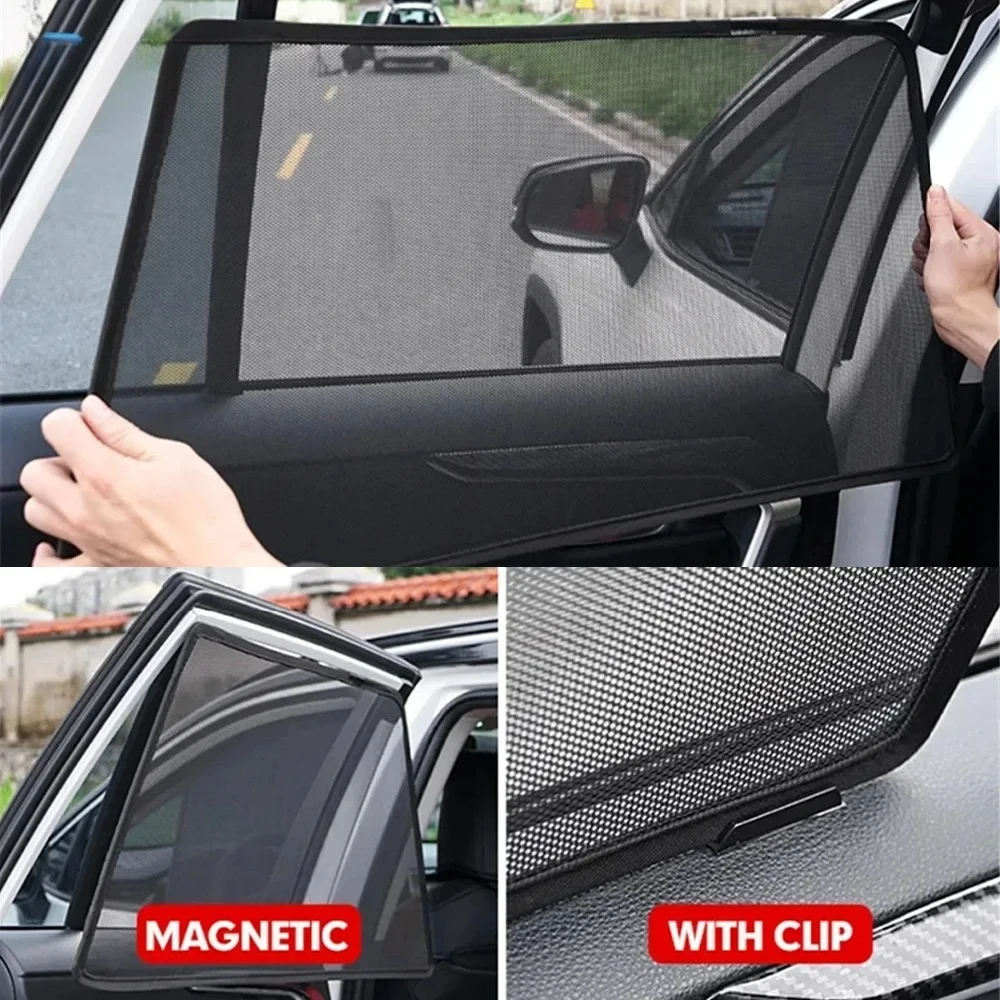 Car Front Rear Windshield Sunshade Set For BYD Atto 3 2022-2025 Window Sun Blockers Shade Curtains Window Cover Auto Accessories