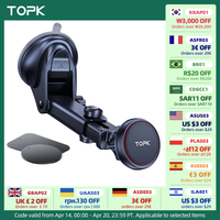 TOPK Magnetic Car Phone Holder Strong Suction Cup Mount Dashboard Windshield Stand Long Arm 360° Adjustable Mobile Phone Holder