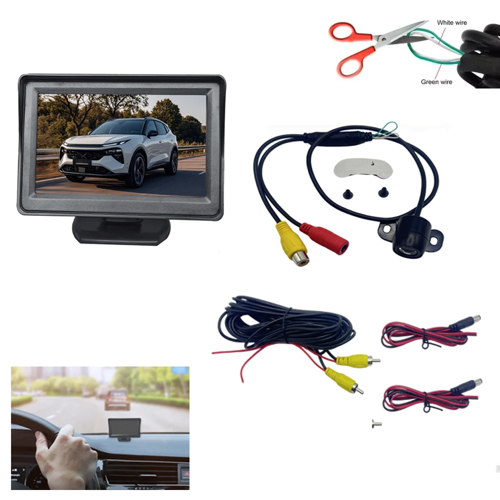 Car Camera Butterfly HD Front and Rear Reversing Camera CVBS Waterproof and Sunscreen