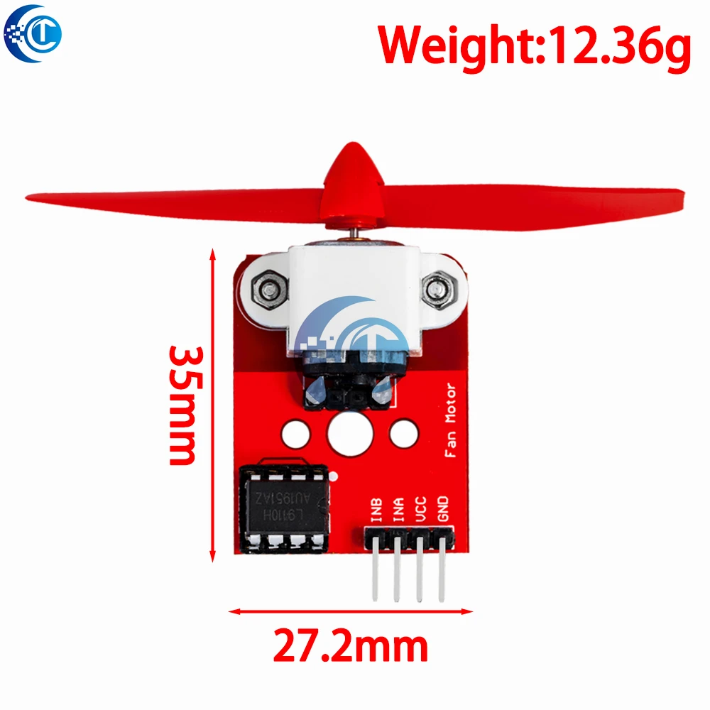 Picture 7: L9110 Motor Driver Fan Module - Dual H-Bridge DC Motor Controller for Arduino Robotics Projects