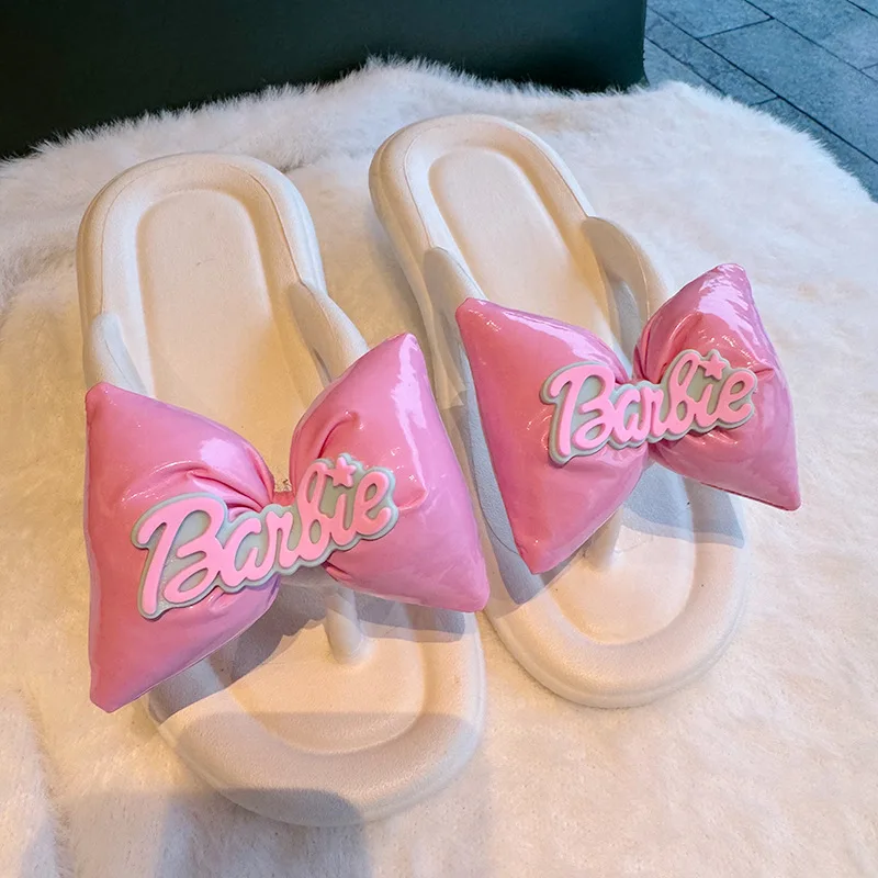 Multi-Color High-Looking Kawaii Cartoon Anime Barbie Adult Summer Convenient and Cute Bow Sandals