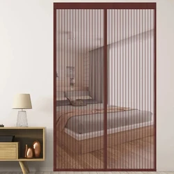 Mosquito net screen for door，Diamond mesh,customized size,mosquito door net with magnet anti mosquito net，Summer invisibility