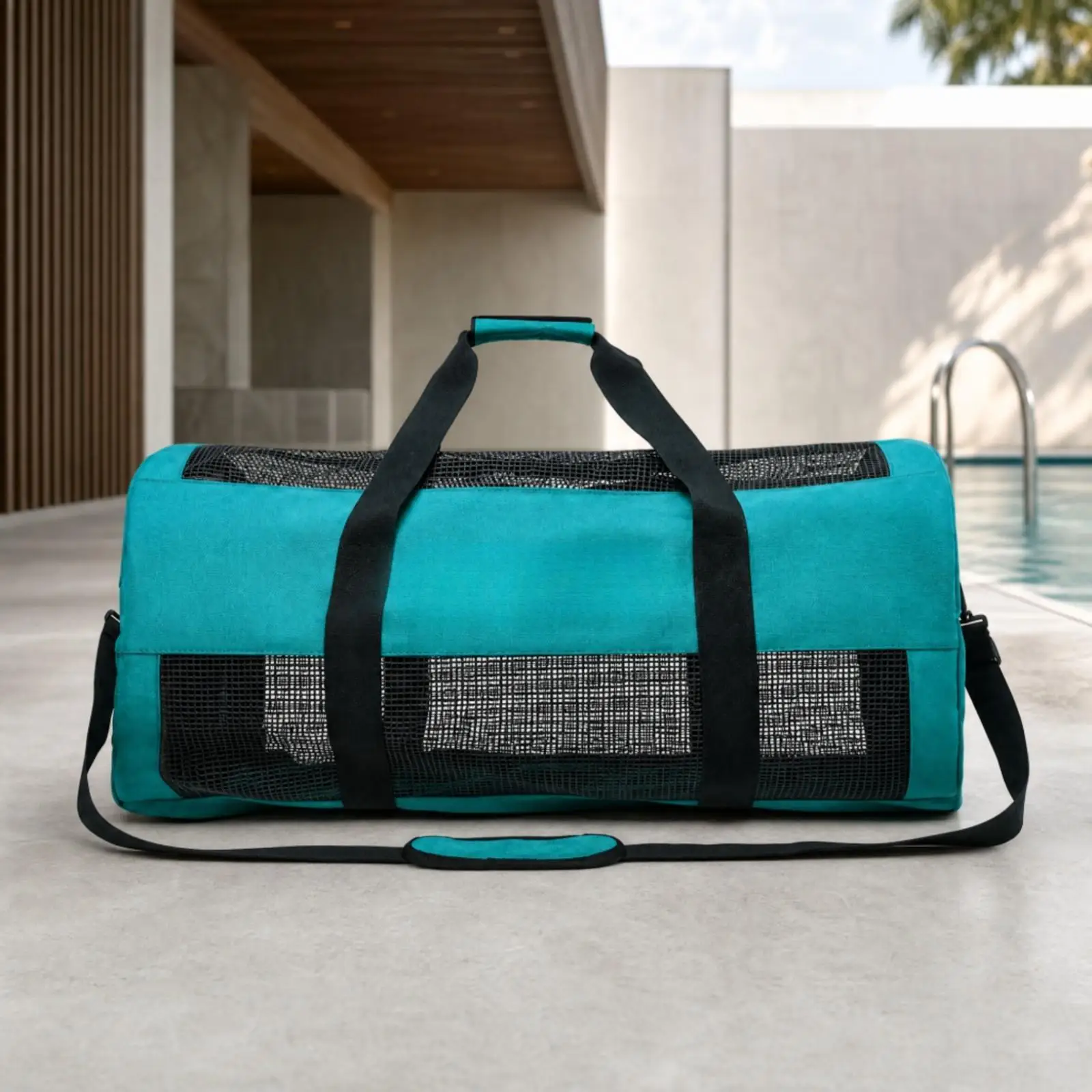 Versatile Scuba Diving Equipment Bag 60L with Breathable Mesh Construction and Comfortable Carry Options for Aquatic Sports