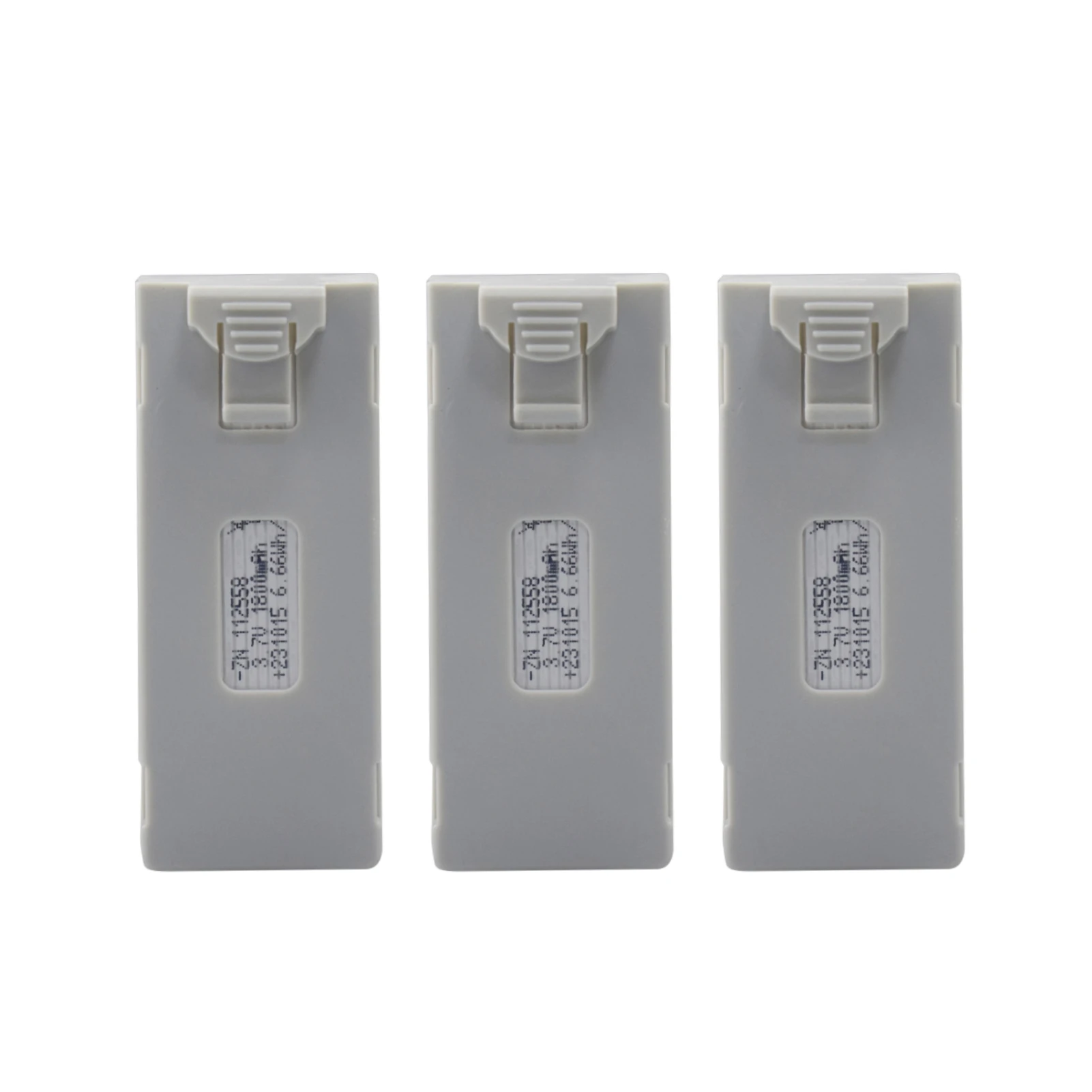 3PCS 3.7V 1800mAh Lithium Battery For E88 E88PRO E88MAX E525 E99 E99PRO P1 P5PRO K3 S1 P8 RC UAV Spare Accessories White