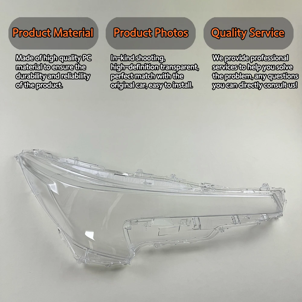 لتويوتا هارير فينزا 2022 2023 2024 اكسسوارات السيارات كشافات غطاء شفاف عاكس الضوء العلوي قذيفة عدسة شبكي