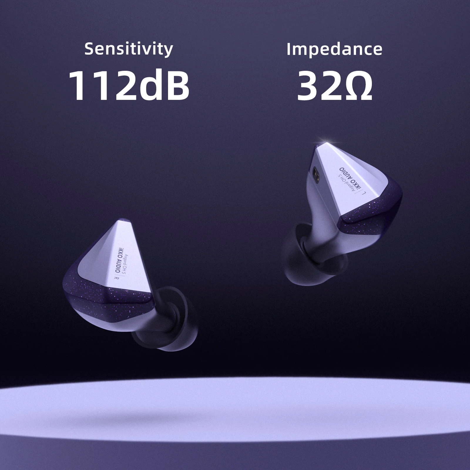 iKKO Asgard OH5 oortelefoon Bekabelde HIFI-hoofdtelefoon iem-headset's Werelds eerste lithium-magnesium membraan In-ear audiomonitor Muziek