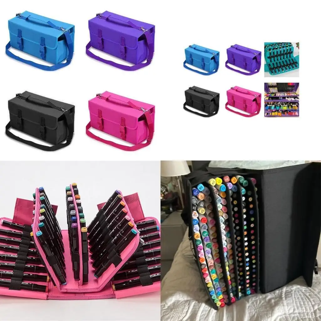 

Сумка для переноски маркера Art с плечевым ремнем и ручкой, футляр-органайзер для маркеров