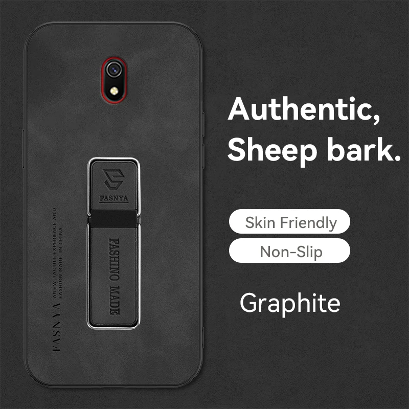 For Redmi 8A Case Hard Shockproof PU Leather Protective CellPhone Back Cover For Redmi8A Phone Casing Bracket Holder