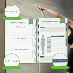 Daily Agenda Coil Notebooks Fitness Plan Book Notepads Self Discipline Notebook Diary Notepad Sketch Writing Pads