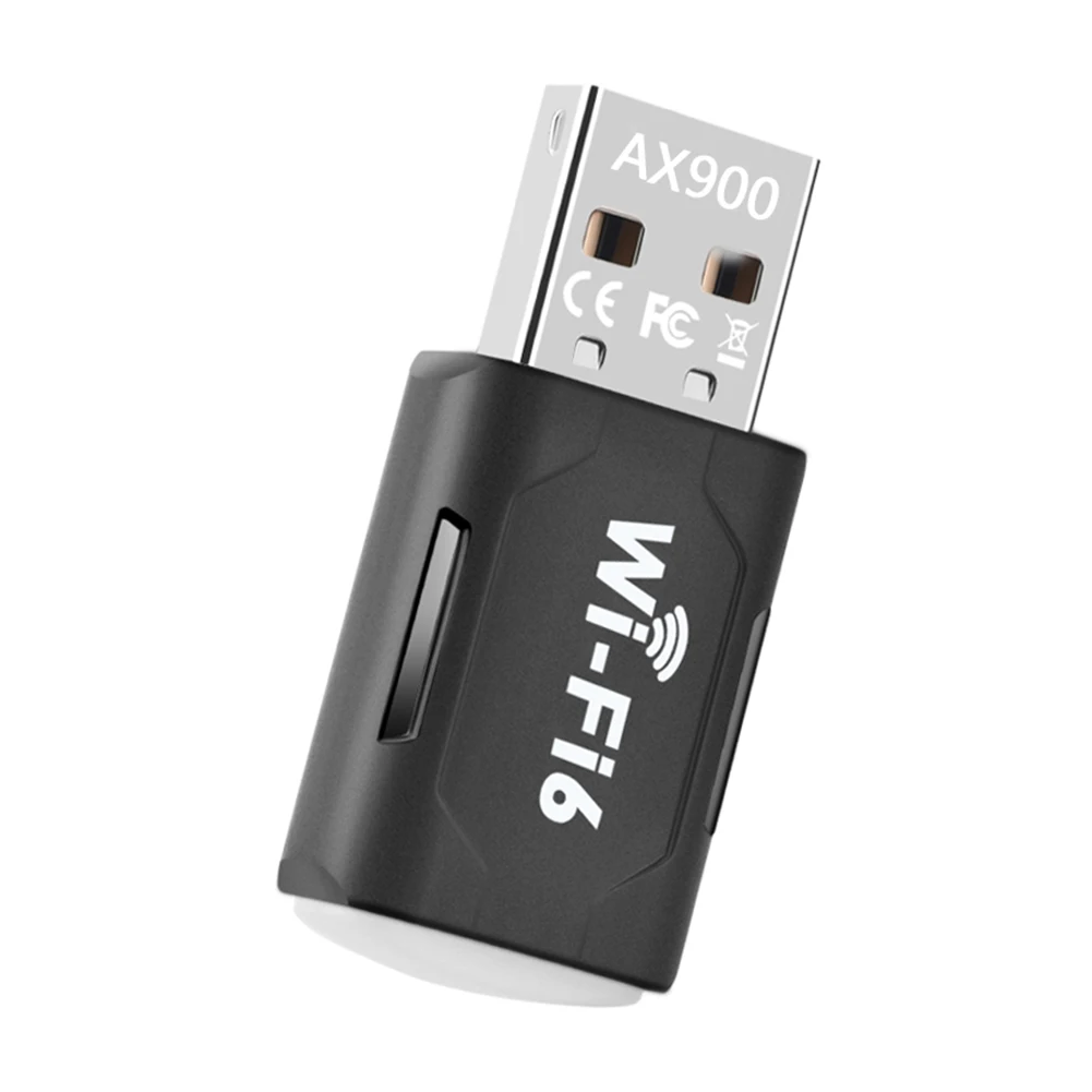 WiFi6 การ์ดเครือข่ายอัจฉริยะ Dual-Band Driver-ฟรีการ์ดเครือข่ายไร้สาย 900Mbps WiFi 6 อะแดปเตอร์ USB สําหรับ PC คอมพิวเตอร์